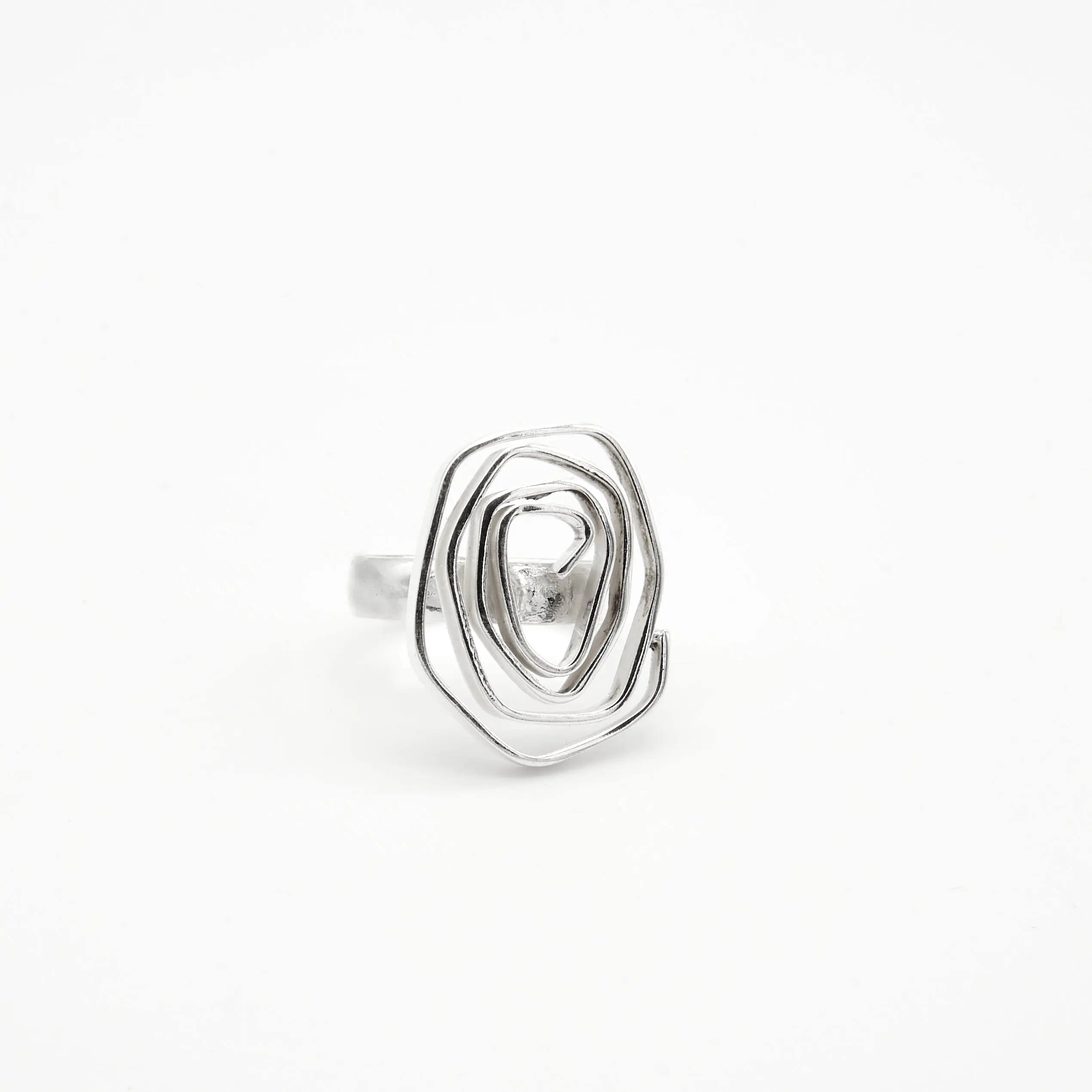 Labyrinth Sterling Silver Ring