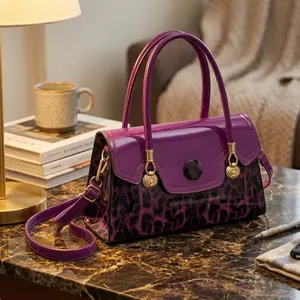 Trendy Leopard Print Tote | Luxury Leather Handbag for Women | Statement Shoulder & Crossbody Bag with Adjustable Strap