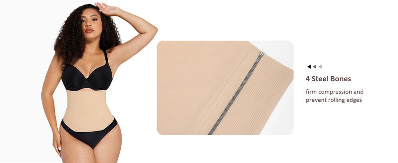 FeelinGirl Women's Tummy Control Postpartum Underbust Cincher Stomach Workout Belly Wrap