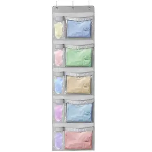 Weekly Kids Clothes Organizer – Day of the Week Hanging Closet Storage for School Outfits, Kids’ Wardrobe Organizer with Labels for Monday to Friday