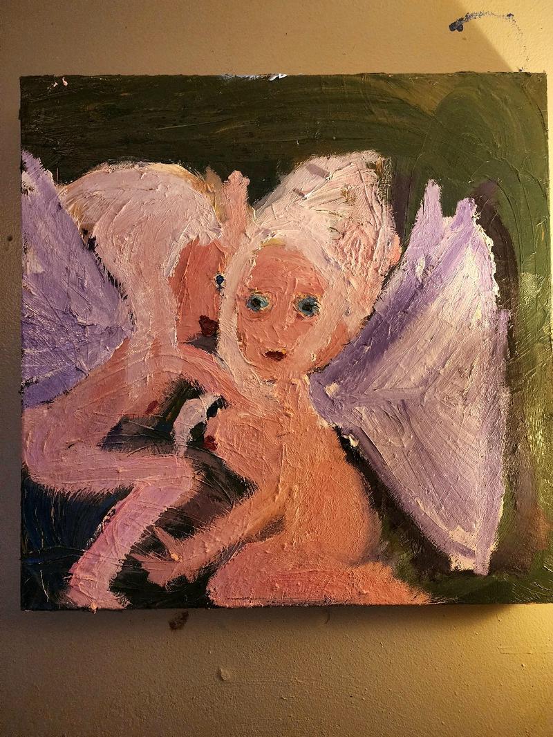 FairyDust Babes  Modern Housewarming Wall-mounted canvas oil painting