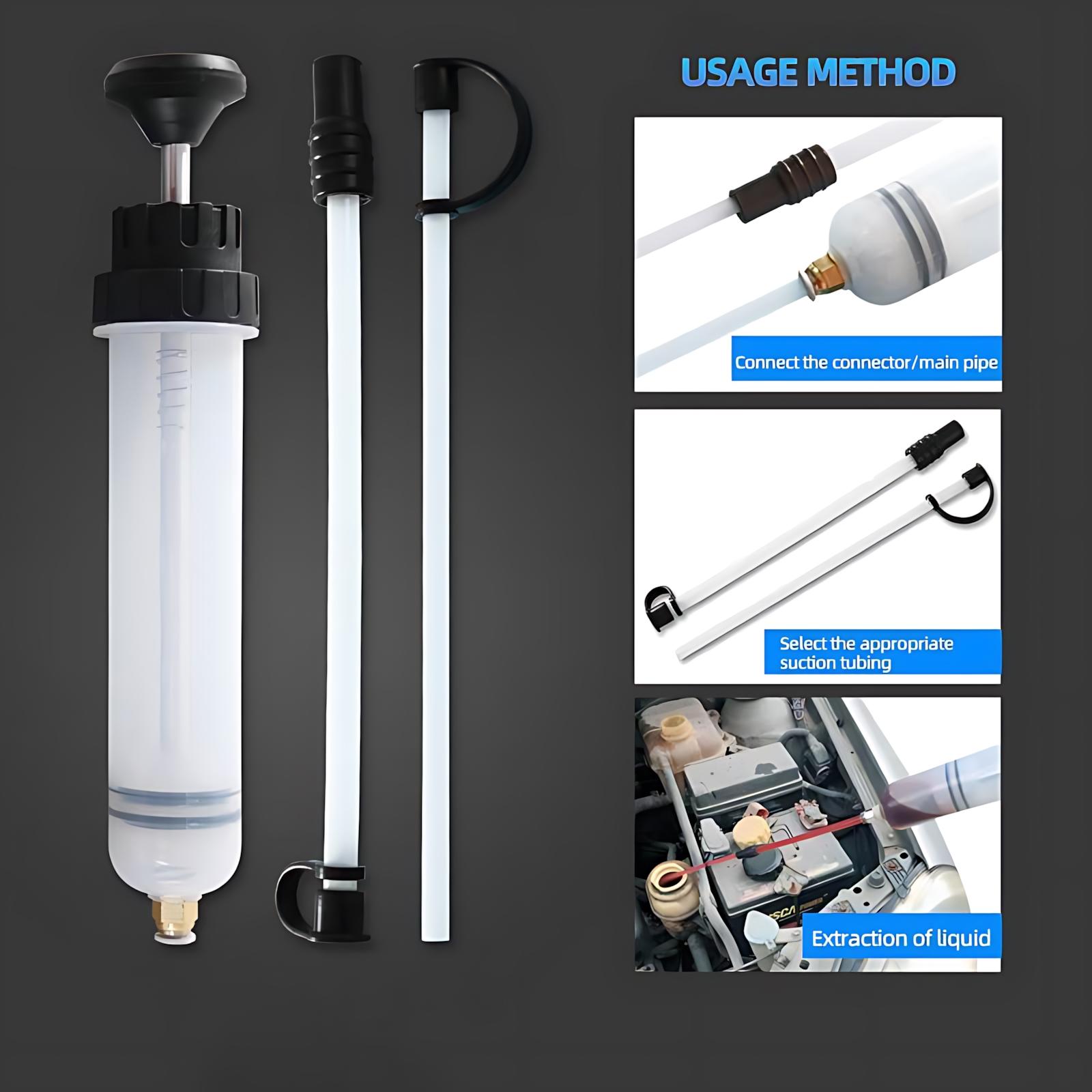500CC Manual Oil Extractor Pump Automotive Fluid Transfer Tool for Car Maintenance Quick Absorption Fuel Suction Hand Pump