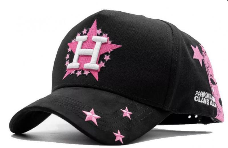 Barbas Hats Chrome Rose Gold – Premium Black Adjustable Snapback with 3D Chrome Metal Crosses, Trendy Streetwear Baseball Cap