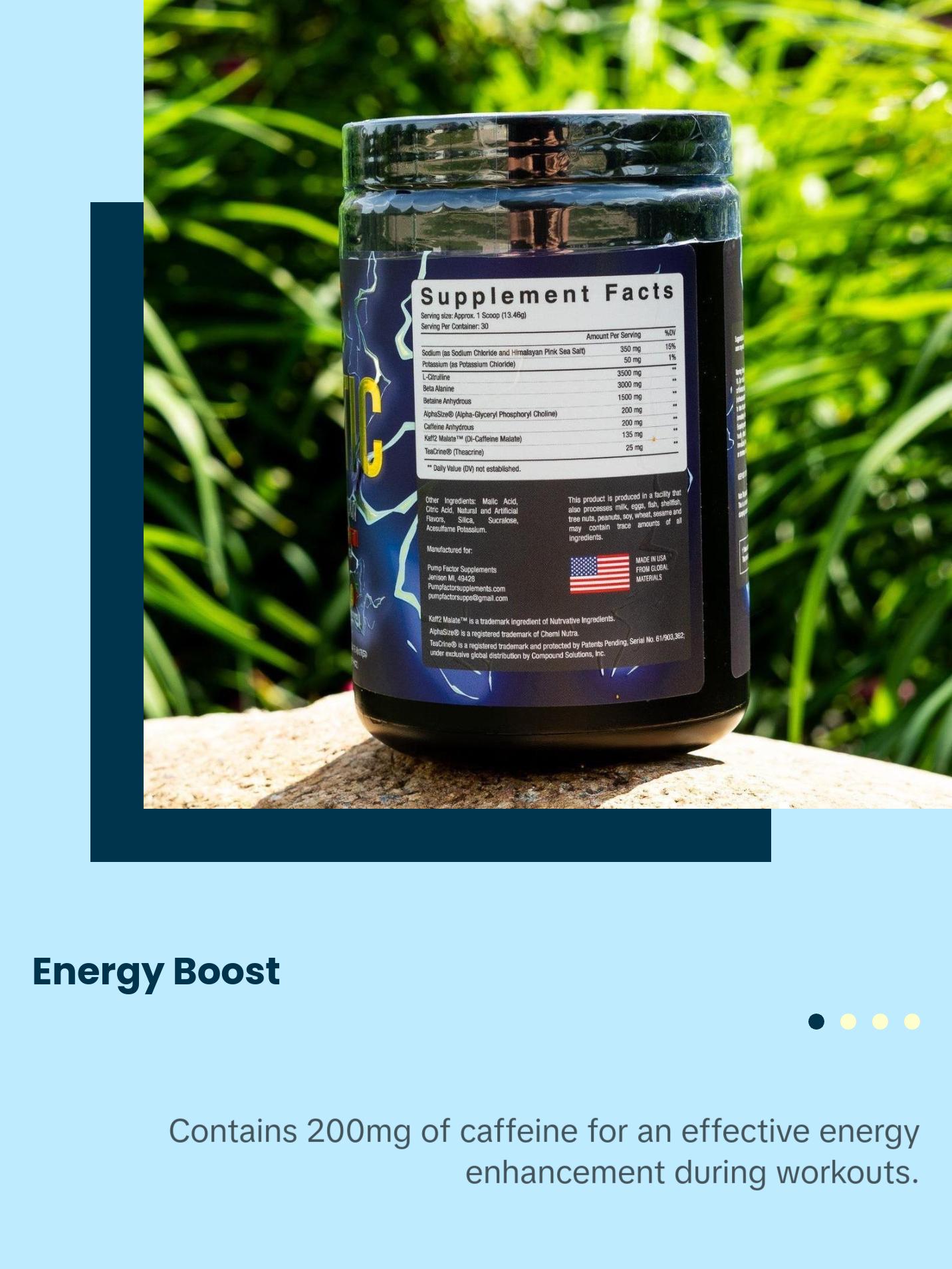 Pump Factor Supplements STATIC pre workout