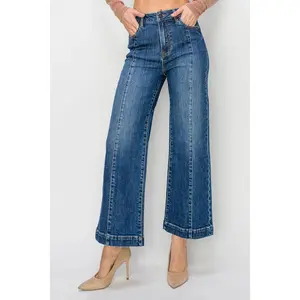 Risen Jeans High Rise Ankle Wide Jeans