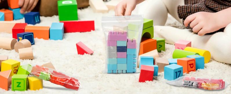 Small Clear Plastic Baggies with Assorted Sizes Ranged from 1.5x2 to 4x6 inches. 2 Mil Thick Poly Self-Lock Bags for Jewelry, Bead, Pills Organiser.