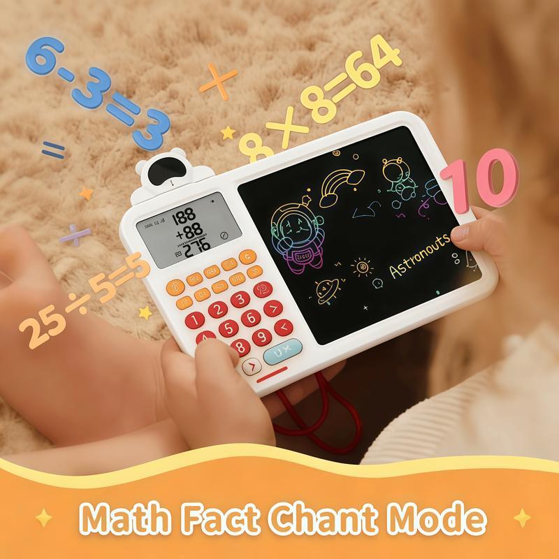 Interactive STEM Math Toy for Kids,Fun Electronic Learning Game to Erase & Practice Addition Subtraction Multiplication Division,Build Thinking & Calculation Skills,,Perfect Educational Gift for Home or Travel
