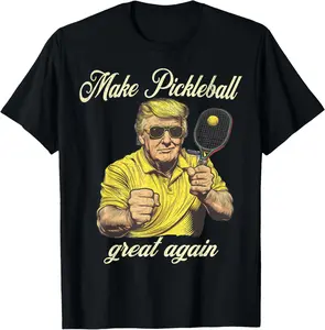 100% Cotton Funny Pickleball Lovers Graphics Pickle Ball Men Women T-Shirt