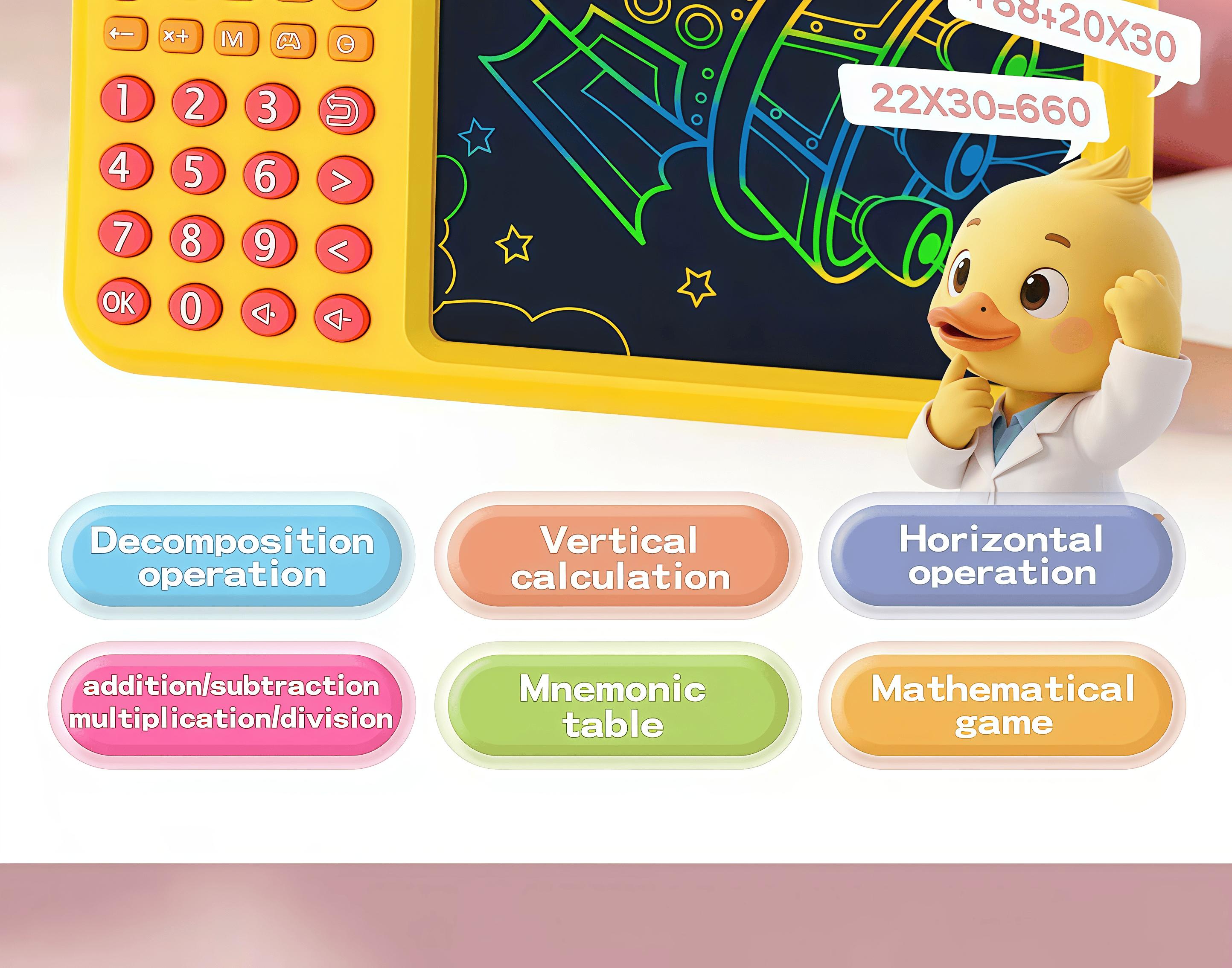 Interactive STEM Math Toy for Kids | Fun Electronic Learning Game to Build Thinking & Calculation Skills | Perfect Educational Gift for Home or Travel