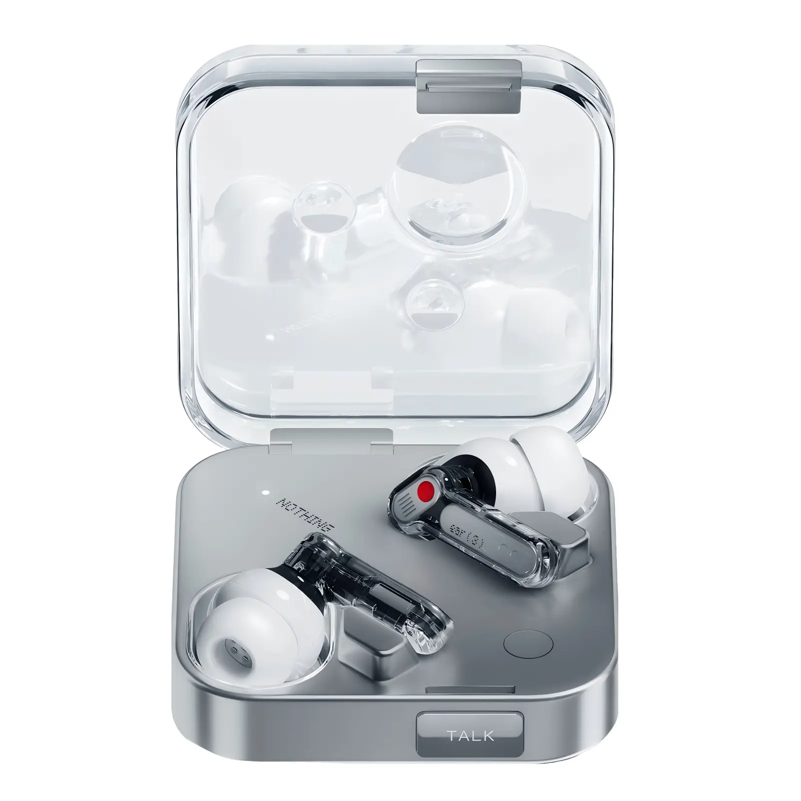 NOTHING Ear (3) Charli XCX Same-Style Transparent Bluetooth TWS Earphones - Adaptive ANC Headset, 95dB Super Dual MEMS Beamforming Mics, Hi-Res LDAC Audio, 12mm Driver, IP54 Splash Resistance, Voice Control, Fast Charging Batteries, Wireless Earbuds