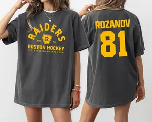 Comfort Colors 2 Sides  Ilya Rozanov 81-Boston Raiders Tee,Hudson Williams Connor Storrie Shirt, Heated Rivalry, Ilya Rozanov Shane Hollander Shirt