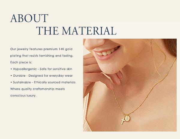 Turandoss 14K Gold Plated Cross Initial Necklace – A-Z Letter Disc Pendant, Dainty Faith Jewelry Valentine's Day & Birthday Gifts for Women and Girls Turandoss 14K Gold Plated Cross Initial Necklace – A-Z Letter Disc Pendant, Dainty Faith Jewelry Valentine's Day & Birthday Gifts for Women and Girls