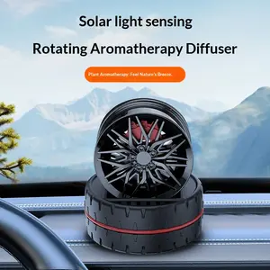 solar car aromaterapy decoration