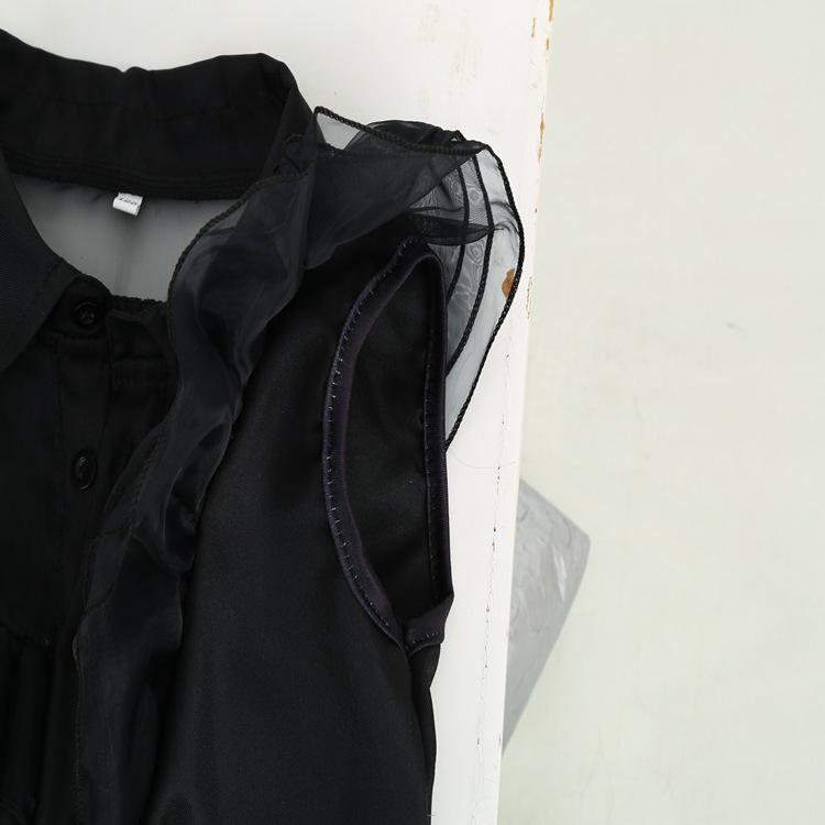 Adams Family Cos Costume Dance Dress Halloween Wednesday Adams Black Dress Cosplay Costume