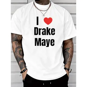 T - shirt with "I [Heart] Drake Maye" design, for fans showing support