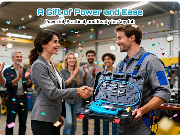 SEESII Cordless Electric Grease Gun Kit - 10000PSI 4.6 oz/min, 2 Batteries, 39.4" Hose, 90° Coupler, 3 Tips for Fast Effortless Greasing, GR01