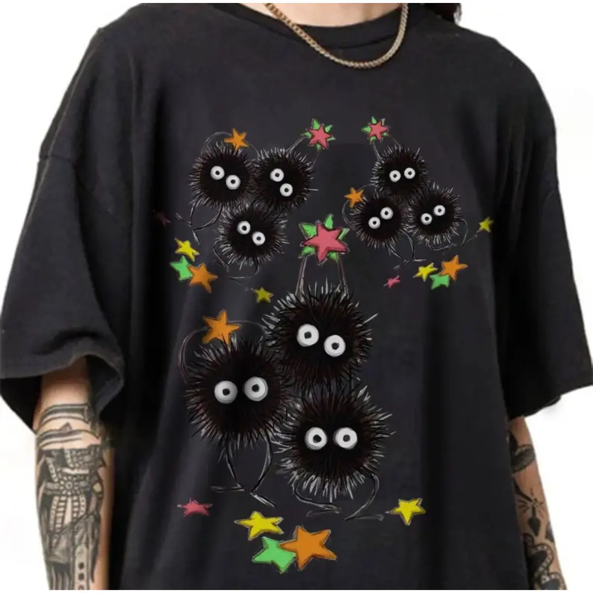 Studio Ghibli Shirt, Soot Sprites T-Shirt, Ghibli Gift, Soot Sprites Hoodie, Anime Fan Gift, Ghibli, Soot Sprites, Totoro Tee