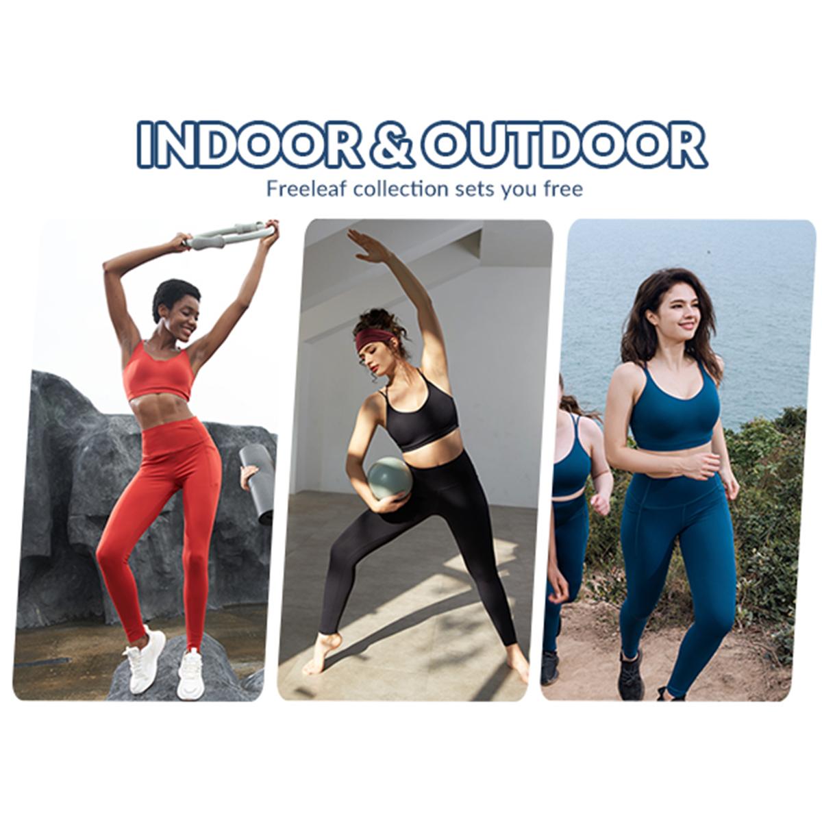 RESTOCK! baleaf freeleaf Stretchy Free-cut Leggings Women's 27" Seamless High Waisted Leggings with Deep Pockets Customizable Workout Yoga Pants