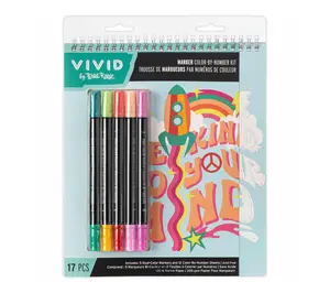 Vivid by Brea Reese Marker Good Vibes Color ByNumber Kit