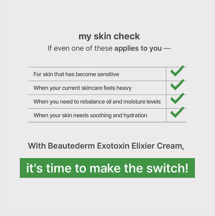 [Beauté Derm]Skin Exotoxin Elixier Cream & Skin Protection Elixer Essence Rich in Panthenol Moisturizing Complexes Ceramides & Amino Acid Complexes for Deep Hydration and Skin Barrier Protection Firm & Lift Serum