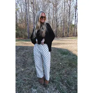 Polka Dot Vintage Wide Leg Jean