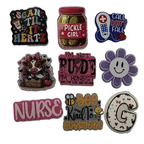 Acrylic Badge Topper – Acrylic Only (No Reel Included)