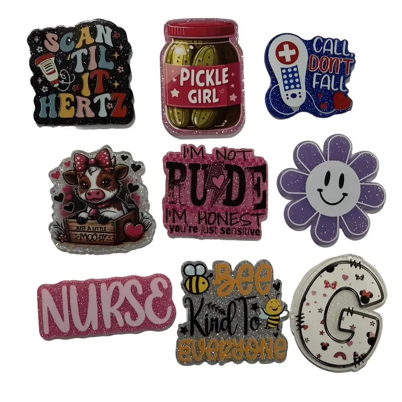 Acrylic Badge Topper – Acrylic Only (No Reel Included)