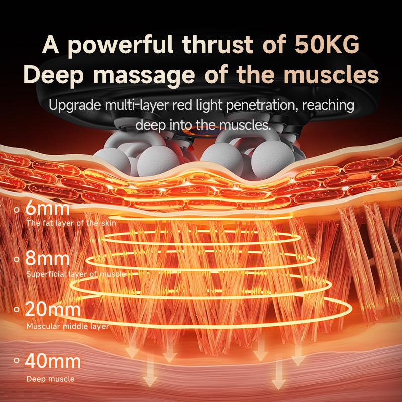 12-Head Massage Gun with 30 Levels & 3 Modes Deep Tissue Percussion Massager for Back Shoulders Legs and Foot Pain Relief Quiet Muscle Massage Gun