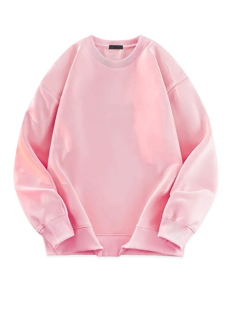 CCCMAI Casual Long Sleeve Crewneck Pullover Sweatshirt for Women & Men Festival Gift Available in Multiple Colors Men's Clothes for Daily Wear