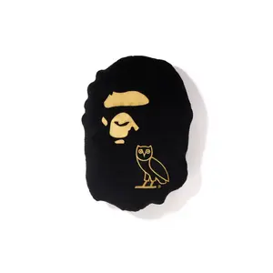 A Bathing Ape x OVO Ape Head Cushion Black
