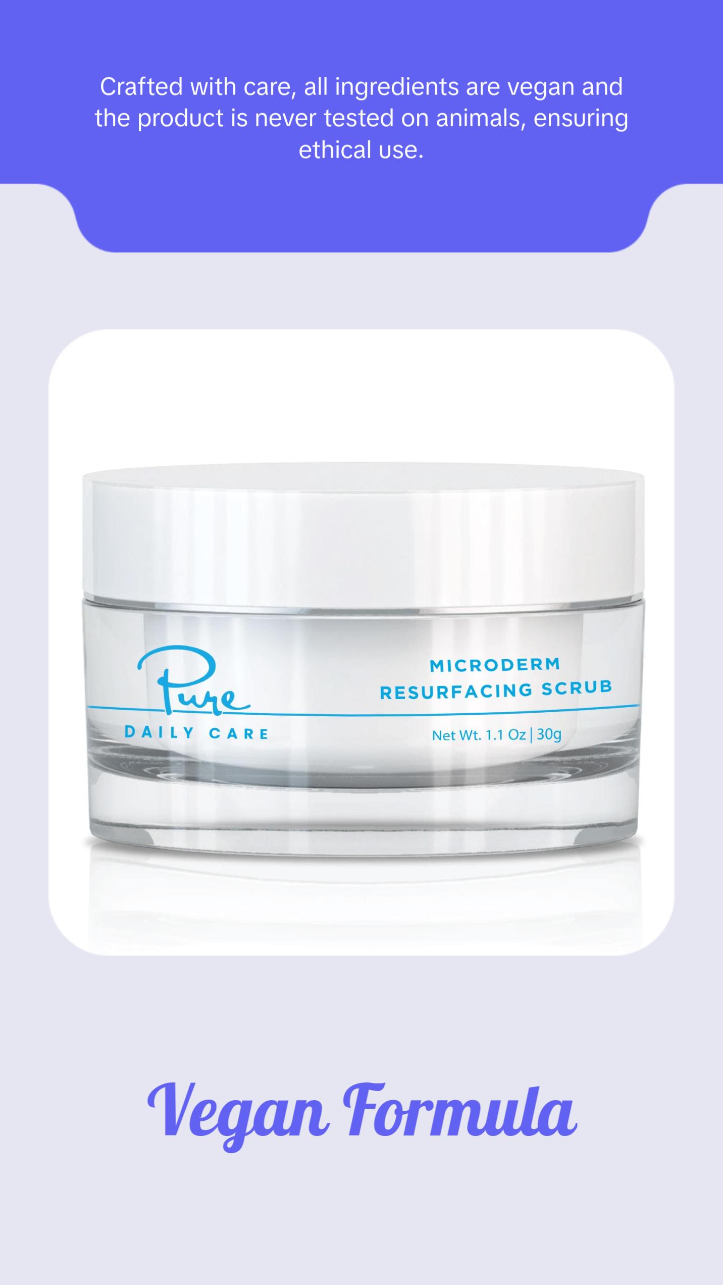 Pure Daily Care MicroDerm Resurfacing Scrub Exfoliant Skin Repair