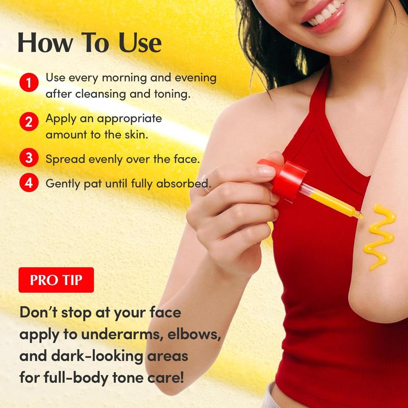 5pcs EQQUALBERRY Vitamin IlluminatingSerum -Brightening Vitamin C Serum withNiacinamide |Strengthens skin barrier IHydrates using Ceramide and HyaluronicAcid, 1.01oz / 30ml