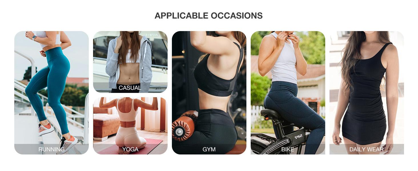 FeelinGirl Women Long Torso Sauna Workout Double Belts Neoprene Sports Waist Belt Corset Waist Cincher Zipper Trimmer Womenswear