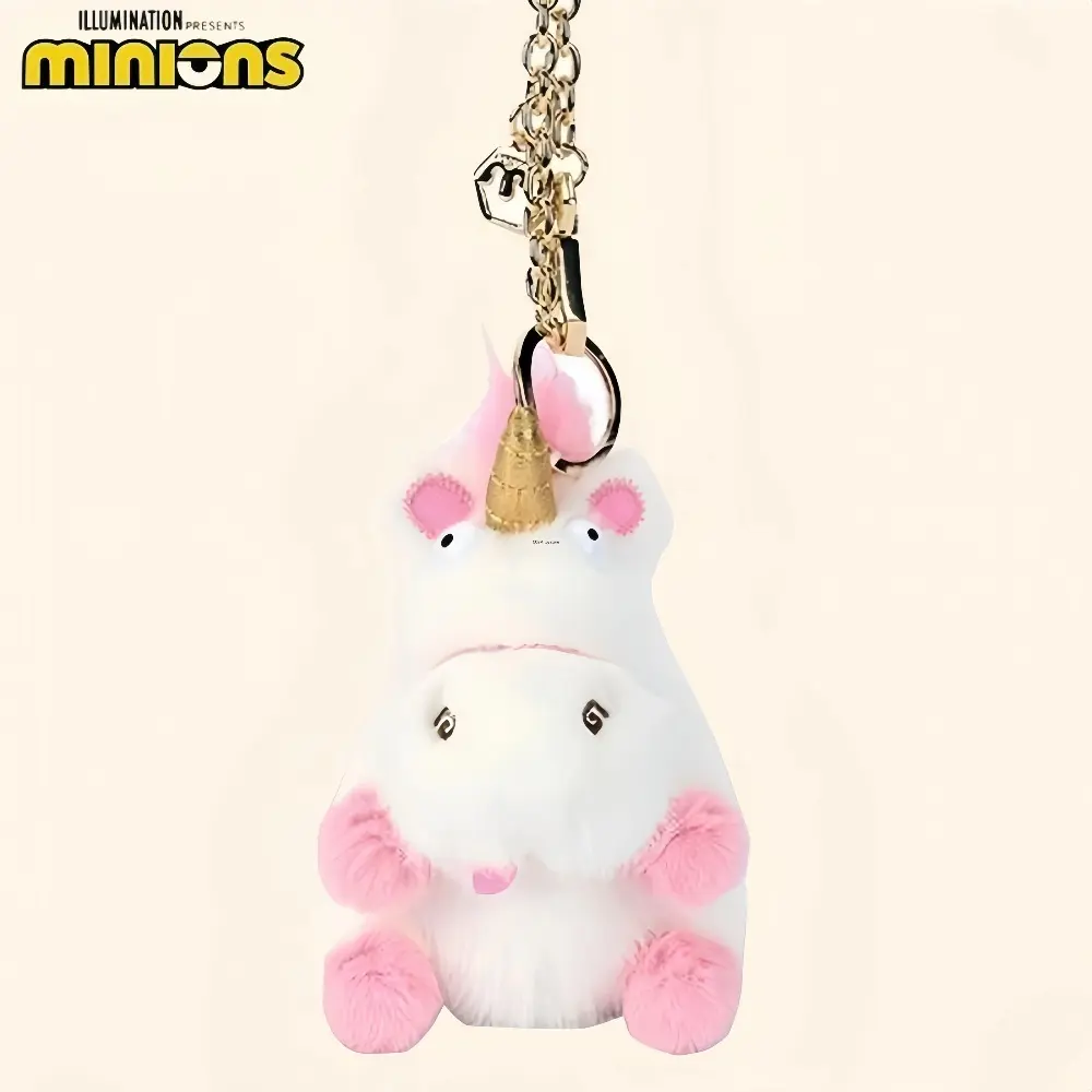 Potdemiel Minions Despicable Me Unicorn Stuffed Animal Plush Doll Soft Cute Fluffy Portable Keychain Bag Pendant Holiday Gift