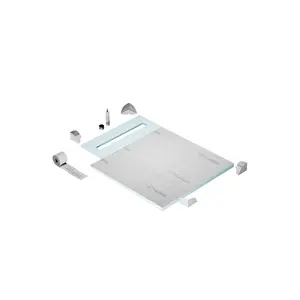 QM Drains SP40.33.200.32F Shower Pan Curbless Kit 40" With A 32" Kai Linear Drain Flange Edge