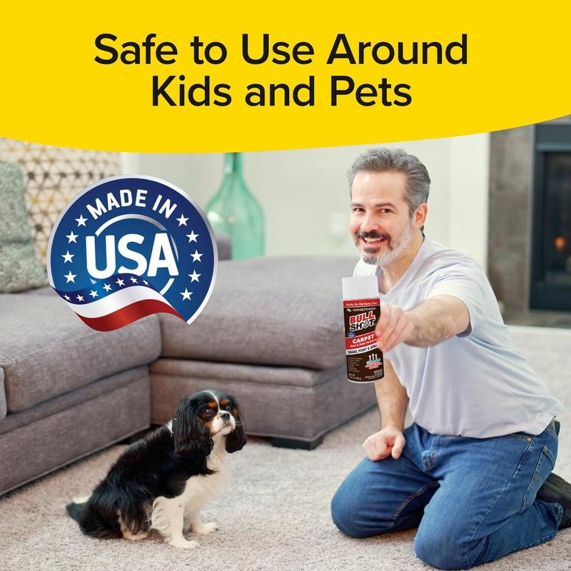 Horsepower Bull Shot Carpet Spot & Stain Remover, Coffee, Wine, Grease, Ink, Pet Stains Spray Cleaner for Rugs Household Cleaning