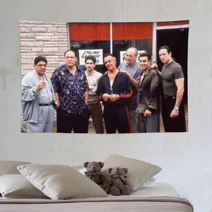 The Movie Sopranos Tapestry - 40x60 Inch Gangster Tv Series Wall Art for Bedroom, College Dorm, and Home Decor - Decorative Hanging Banner Flag PosterTapestry Decor