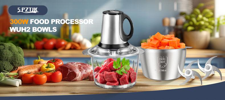 Meat grinder electric machine, Food Processors, Meat mincer，Meat Grinder 4 Bi-Level Blades, mixer grinder electric, food grinder electric, garlic chopper electric, Mini Electric Food Chopper, for Baby Food, Meat, Onion, Vegetables