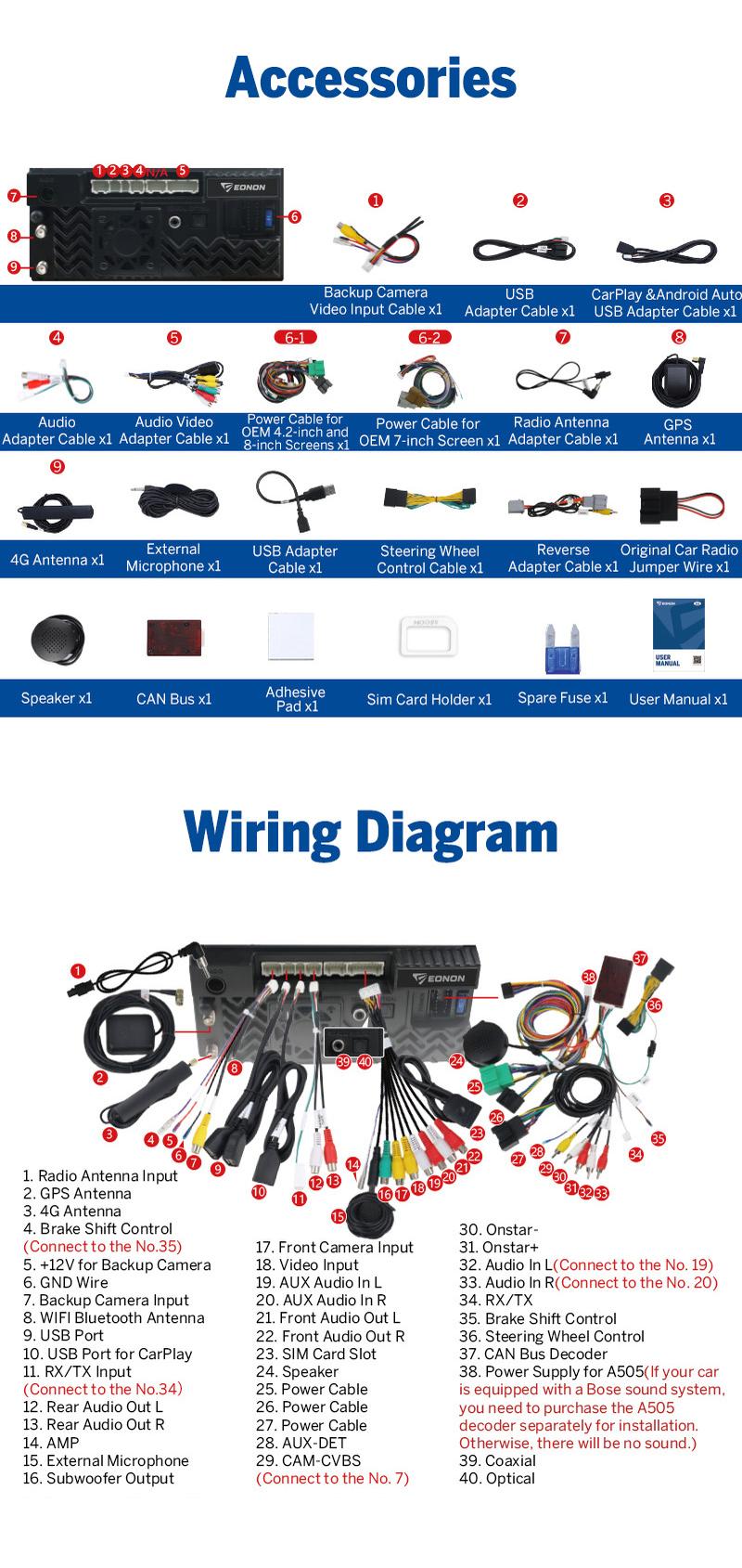 Eonon Car Stereo for Chevy Silverado GMC Sierra 2014-2018 Android 13/14 Head Unit with Wired/ Wireless CarPlay Android Auto 10.1" Car Radio Touch Screen SWC Sub BT Backup Camera Dashboard Upgrade, Jumpstart Sale - GMSX7 / GMSX6S2