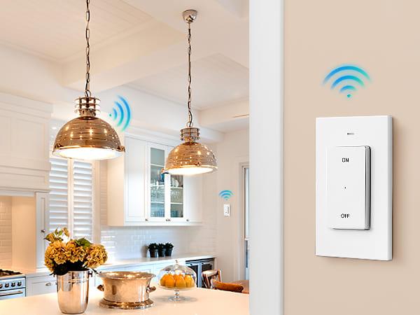 DEWENWILS Remote Control Light Socket, Wireless Light Switch for Pull Chain Light Lamp Fixtures, 100FT Range, No Wiring Needed, ETL Listed(2 Wall Mounted Switch+1 Socket, Shorter Version)-HRLS21S