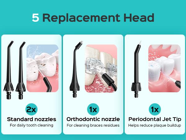 COSLUS CX50 New Upgraded Portable WaterFlosser for Teeth 4 Nozzles | 4 Modes & 5 Intensity Levels for Daily Cleansing Oral Irrigator,Professional Electric Dental Pick,clean Plaque, Tartar & Gum,Lightweight Handle,For Braces, Orthodontics & Sensitive Teeth COSLUS CX50 New Upgraded Portable WaterFlosser for Teeth 4 Nozzles | 4 Modes & 5 Intensity Levels for Daily Cleansing Oral Irrigator,Professional Electric Dental Pick,clean Plaque, Tartar & Gum,Lightweight Handle,For Braces, Orthodontics & Sensitive Teeth