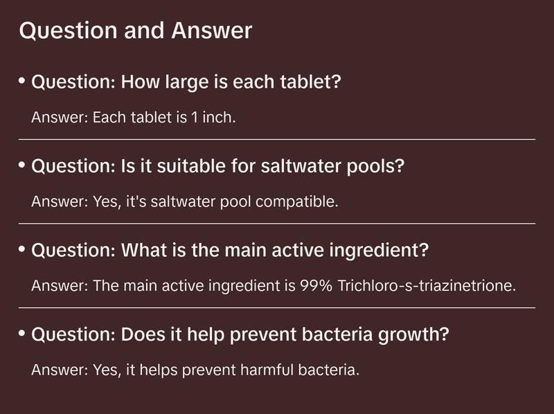 Xtremeclear 1" Stabilized Tablets Swimming Pool Spa Hot Tub, 1.5 Pounds pool supply hth  products Stabilized Swimming Pool Tablets