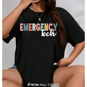 Emergency Room Tech Tee for Men & Women – Soft Cotton Round Neck T-Shirt