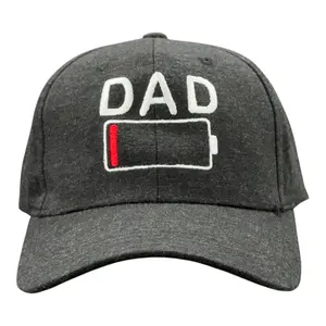 Dad Battery Low Hat Funny Sarcastic Fathers Day Baseball Cap Funny Hats Dad Joke  Novelty Caps for Men Black - Standard