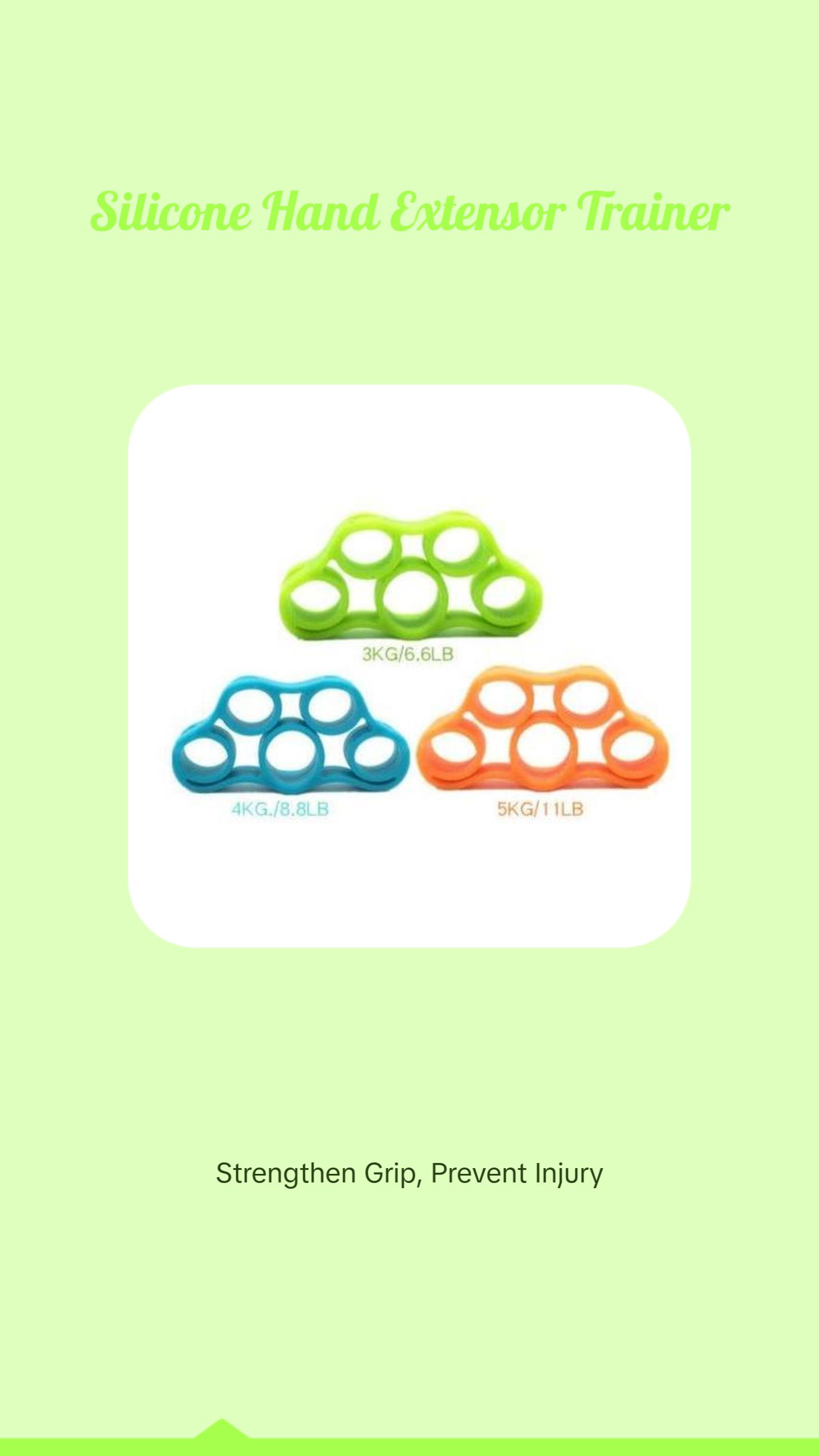 Silicone Resistance Extensor Trainer for Hand and Forearm Strength