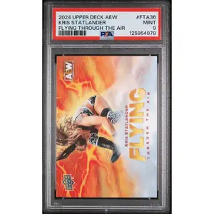 2024 Upper Deck Aew Flying Through the Air Kris Statlander #FTA36 PSA 9