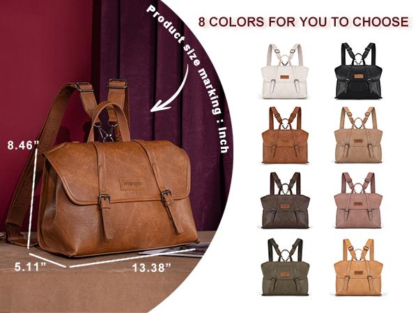 Wrangler Convertible Backpack for Women Laptop Briefcase Messenger Bag Stylish Daypacks Retro Flap Shoulder Bag for Work Travel School Wrangler Convertible Backpack for Women Laptop Briefcase Messenger Bag Stylish Daypacks Retro Flap Shoulder Bag for Work Travel School
