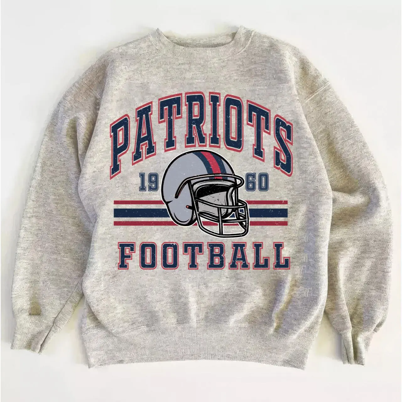 Patriots Vintage Football Sweatshirt, Retro 90s Crewneck for Fans