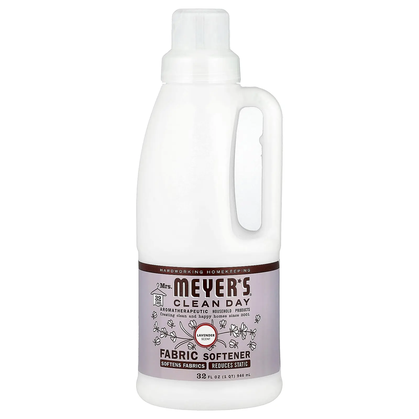 Mrs. Meyers Clean Day Fabric Softener, Lavender, 32 fl oz (946 ml)