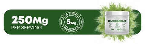 Sulforaphane+ Supplement 205mg w/ 50mg of Pure Sulforaphane Per Serving